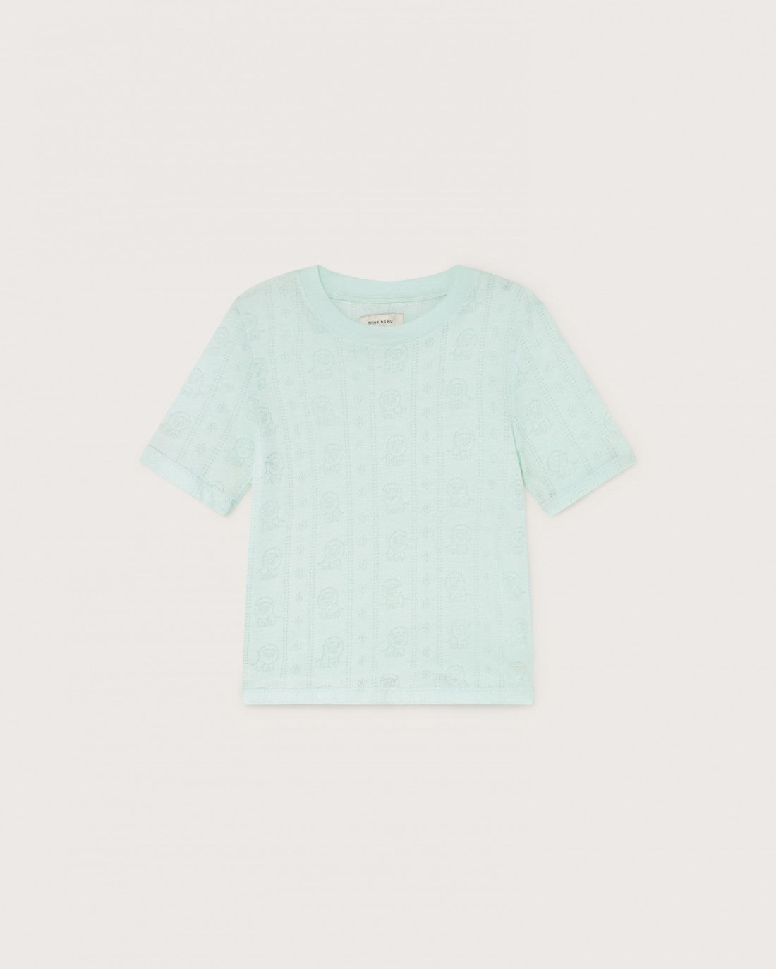 T-shirt bleu ciel en tencel et coton bio - Mara