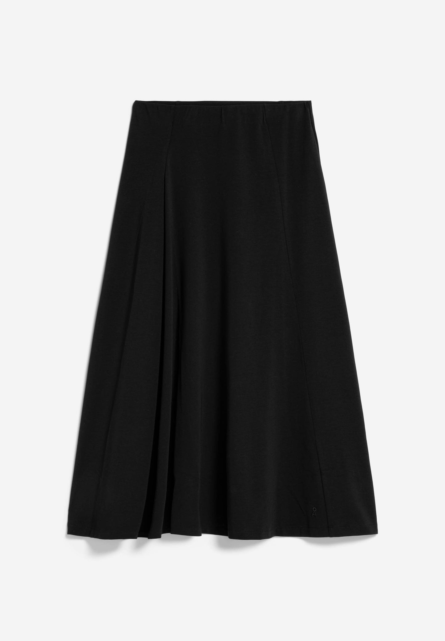 Jupe midi en coton bio | noir "avaa lou black"