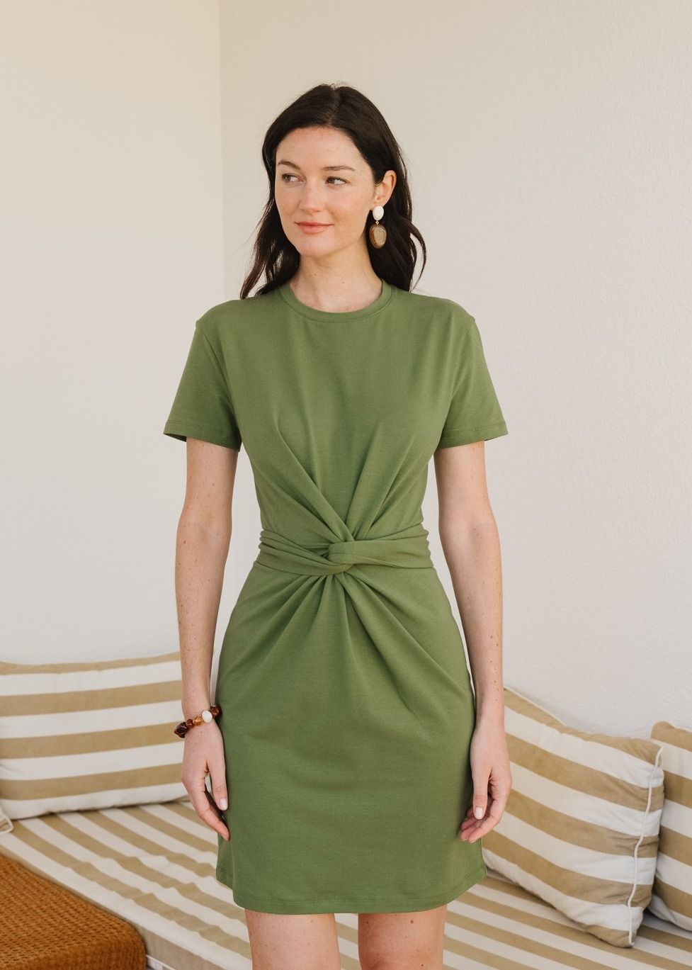 Robe Valentine en coton bio | vert | Vert