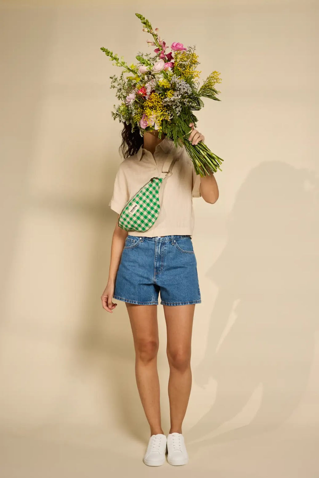 Banane en coton bio | vert "olivia vichy vert"