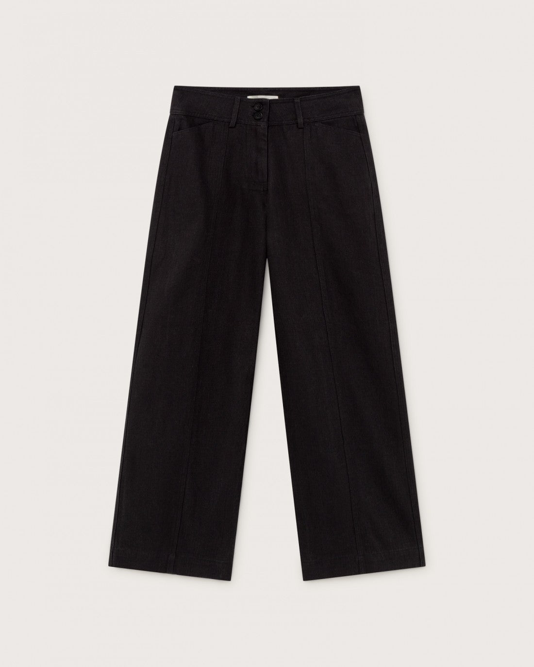 Pantalon large noir en chanvre et coton bio - Kupalo