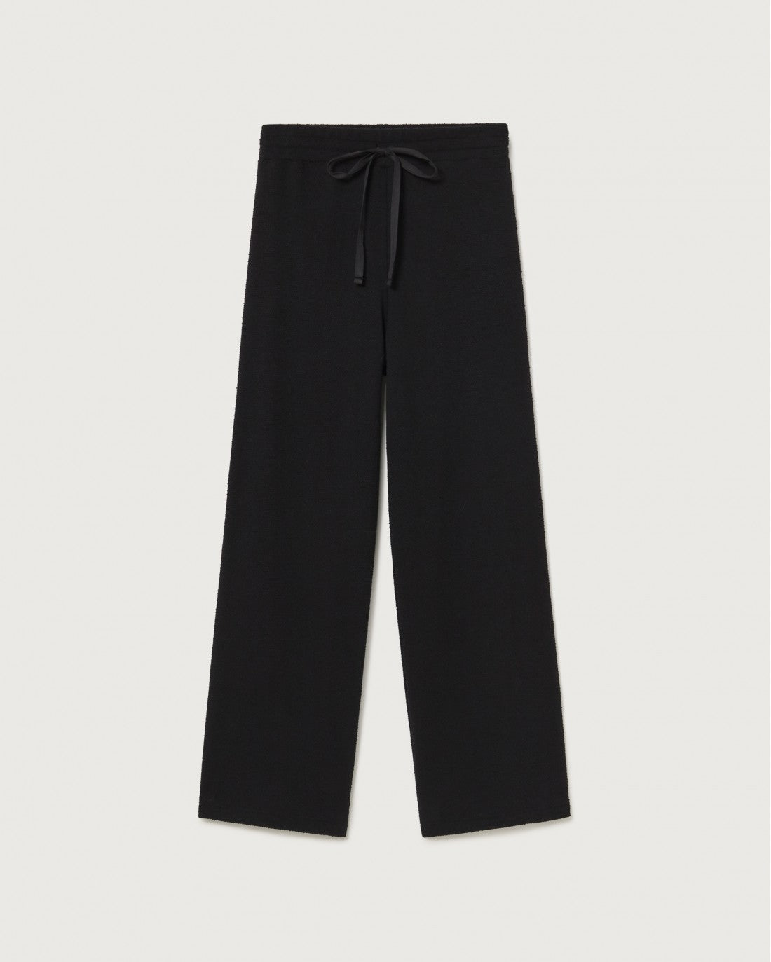 Pantalon fluide en matières recyclées et coton bio | noir "black trash eri"