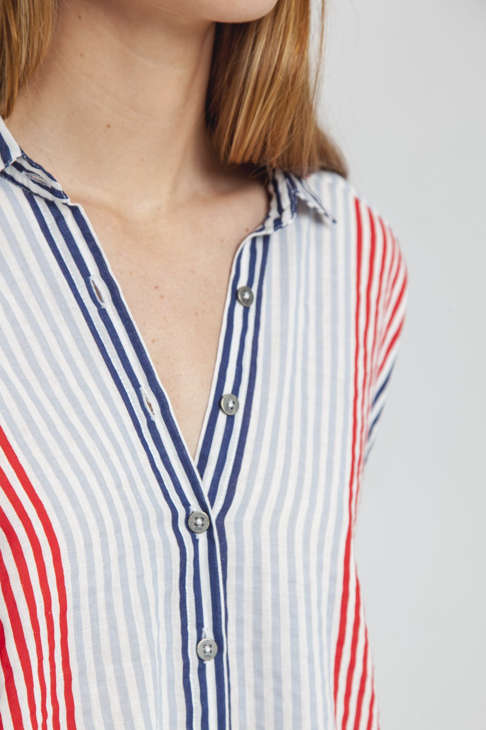 Chemise rayée en coton bio - Sombrillas Free