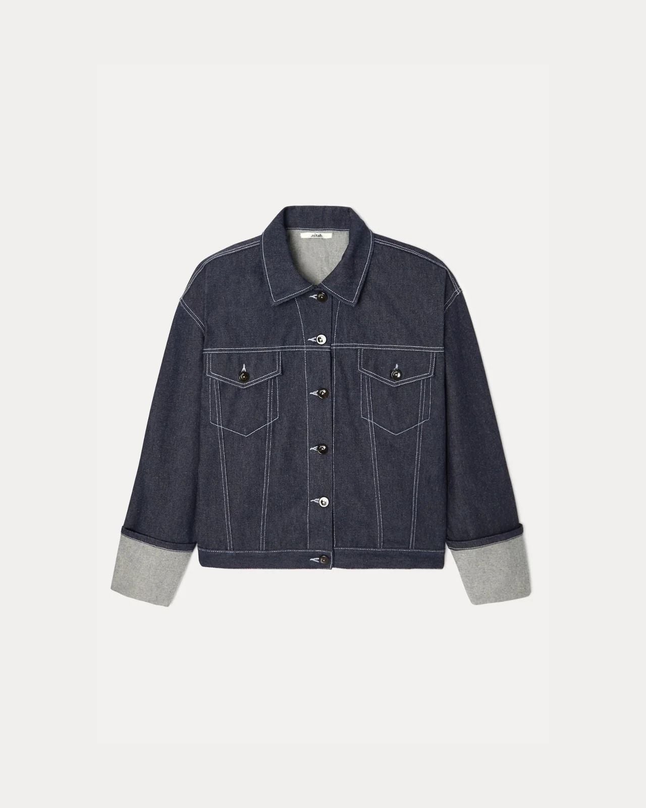 Veste denim oversize en coton bio | brut "anouar" | Brut