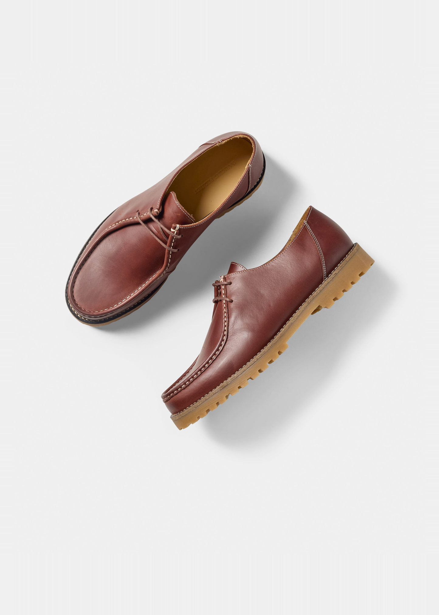 Chaussures en cuir certifié | marron "ollie moc toe - brown leather" | Brown leather