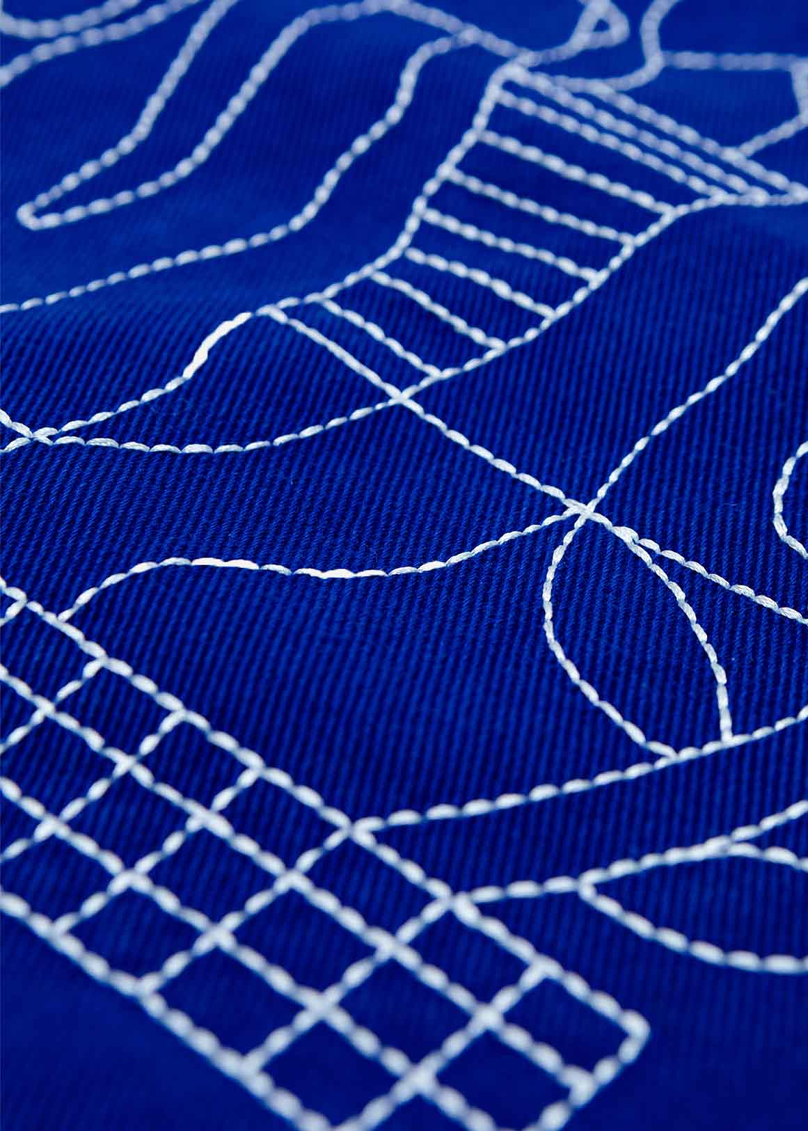 Sac cabas en coton biologique | bleu "Tote simple life bleu roi - bleu-roi" | Bleu-roi
