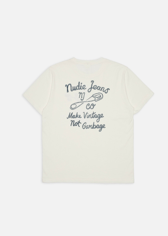 T-shirt en coton bio | écru "Roy t-shirt njco pin" | Njco-pin