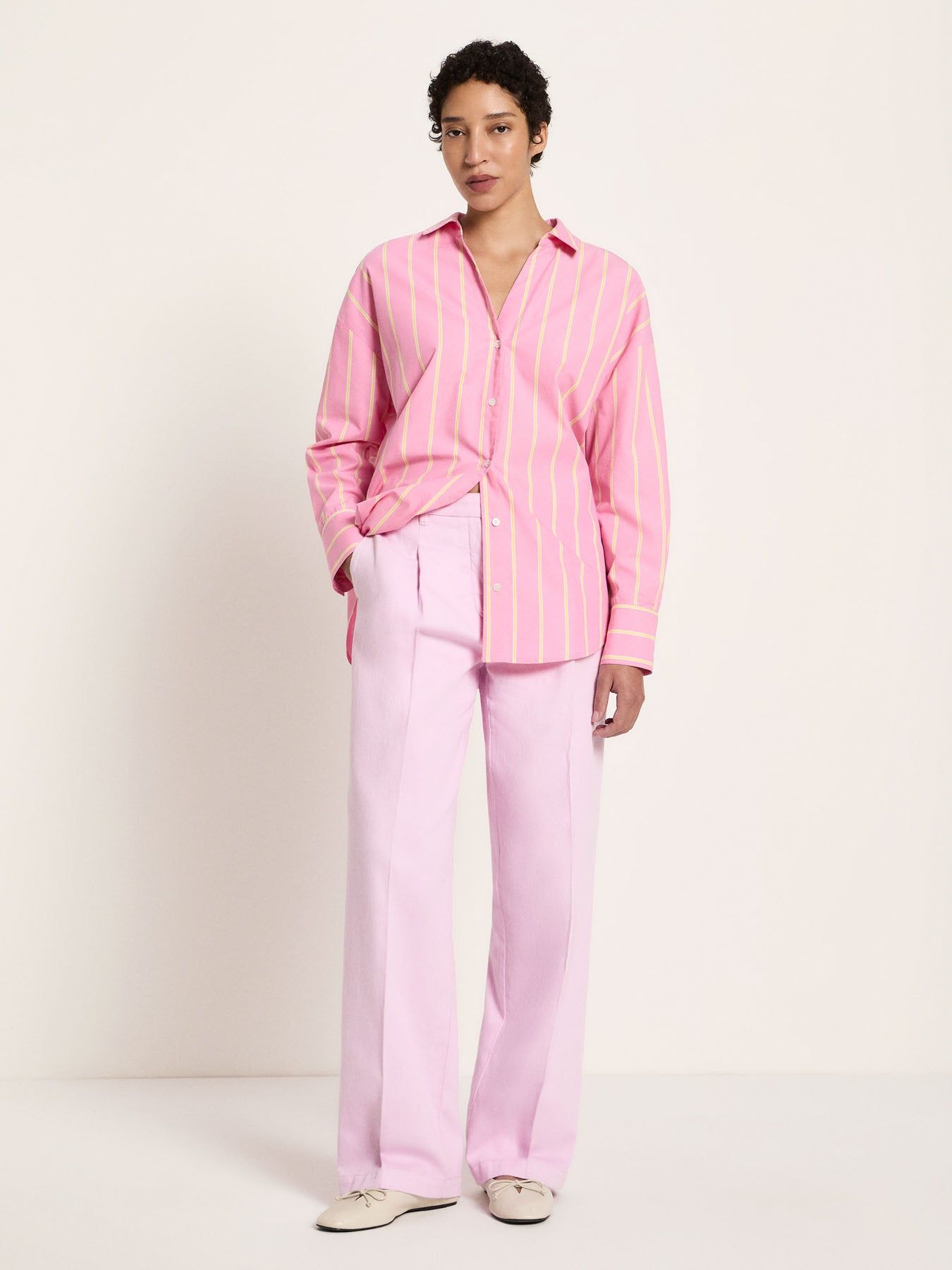 Chemise en coton bio | bright orchid/ sun | Bright orchid/ sun