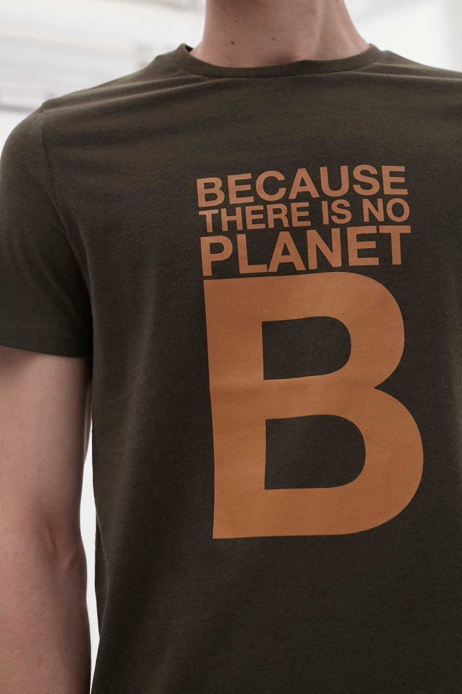 T-shirt imprimé vert en polyester et coton recyclé - Natal Great B
