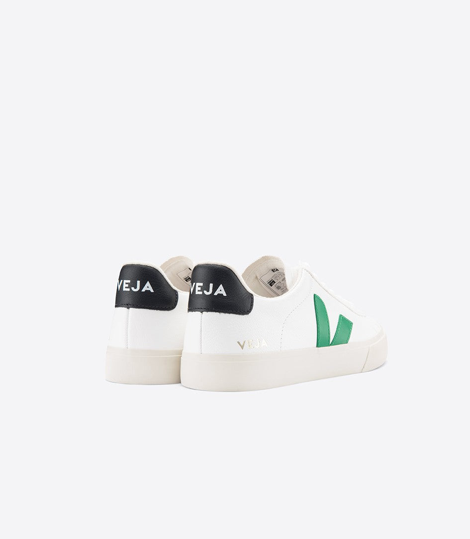Baskets campo extra white emeraude black