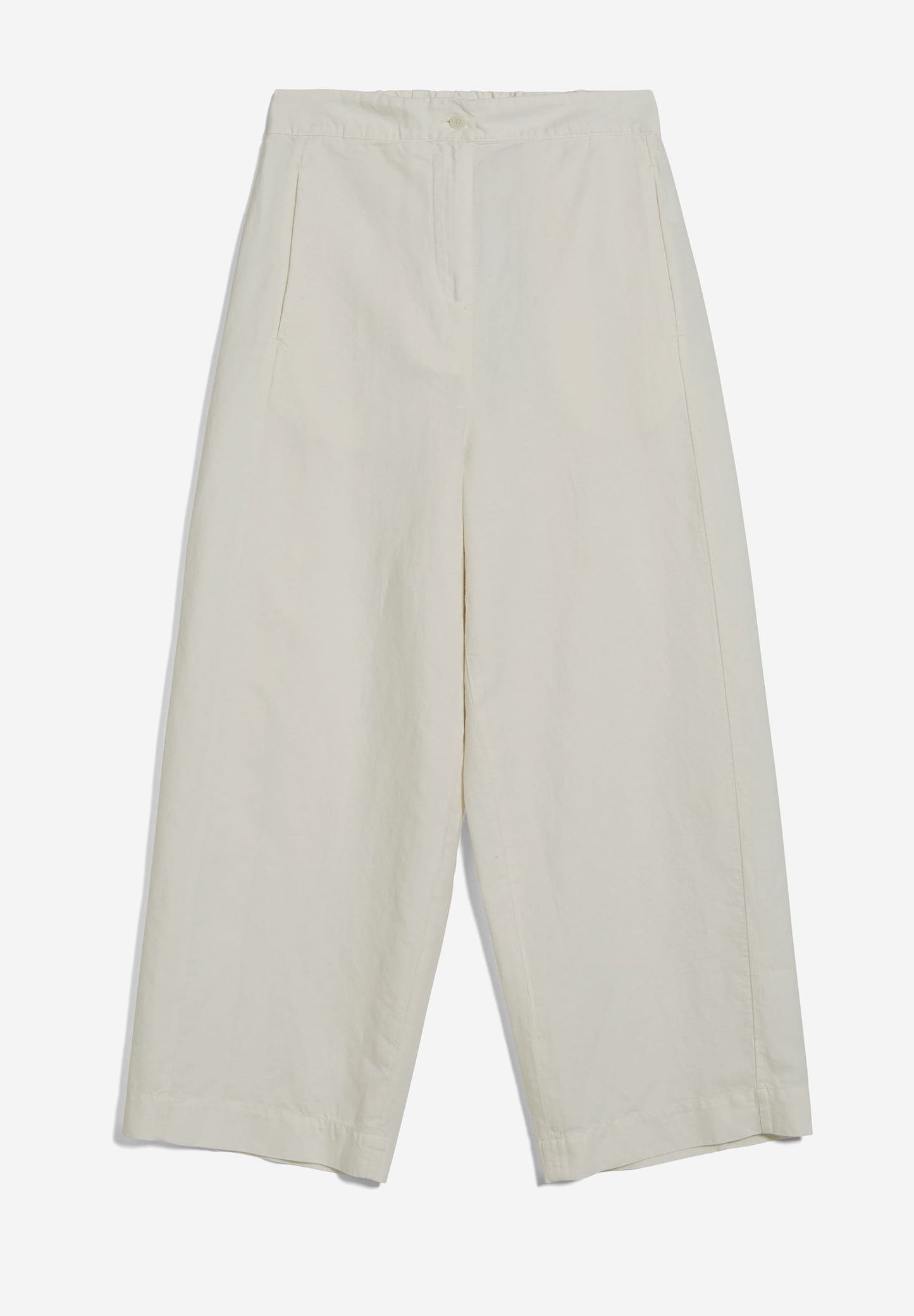 Pantalon blanc en lin, coton bio et recyclé - carunaa lino off white