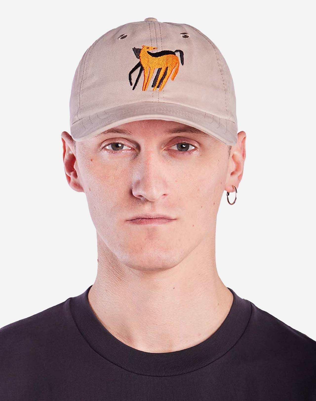 Casquette en coton biologique | beige "casquette six pannel hastar"