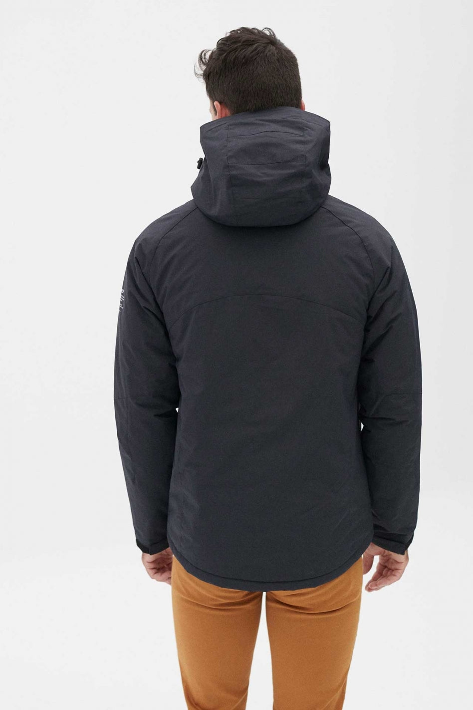 Manteau à capuche bleu marine en nylon recyclé - Kilimanjaro