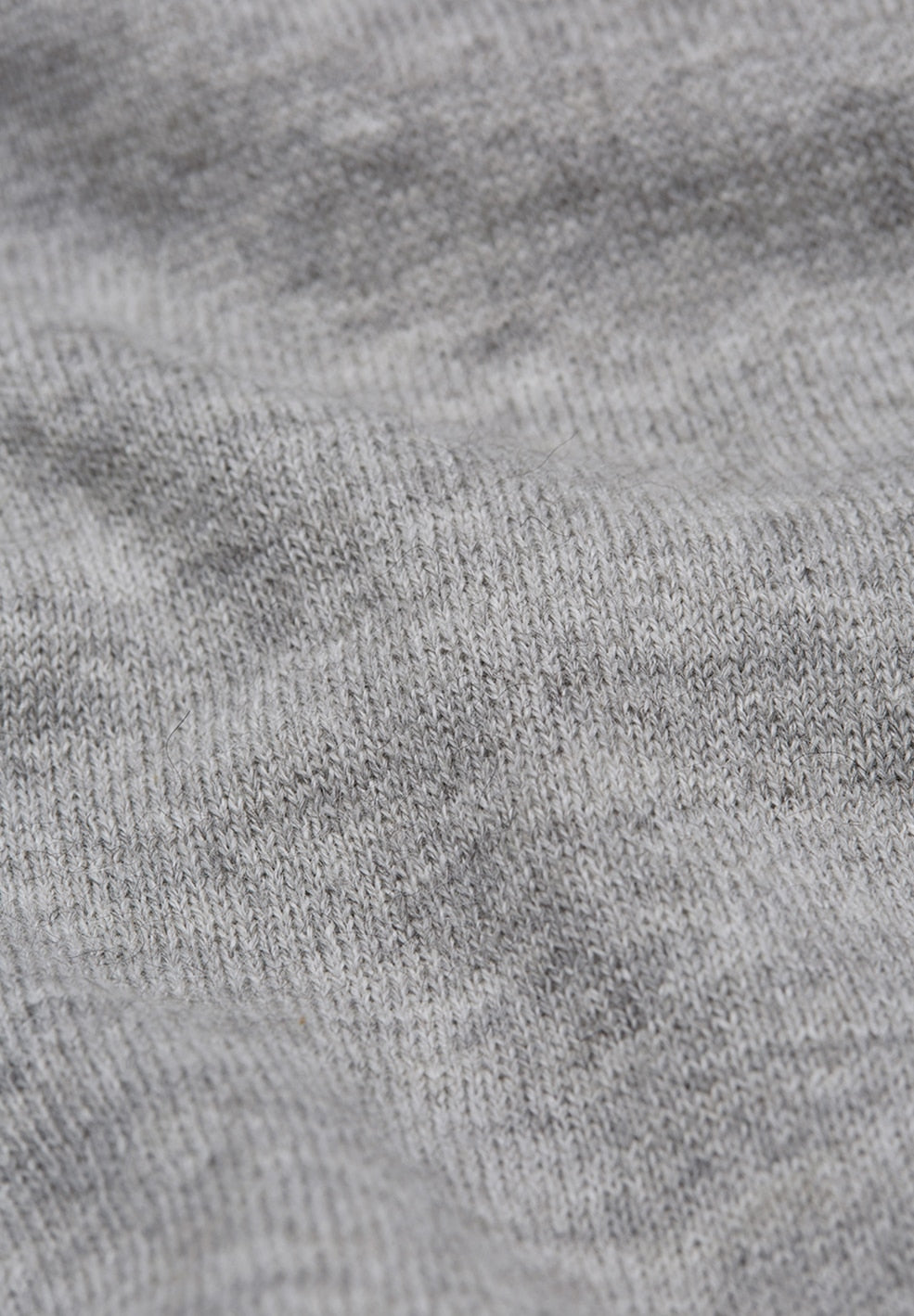 Pull gris en alpaga et coton bio - CREWAA