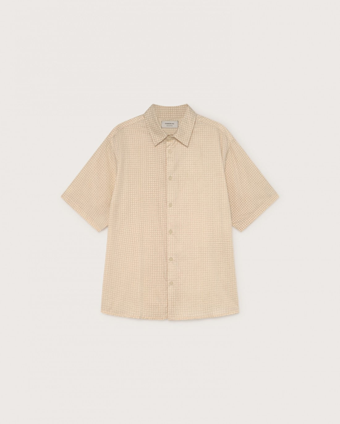 Chemise manches courtes crème en coton bio - Tom Sand