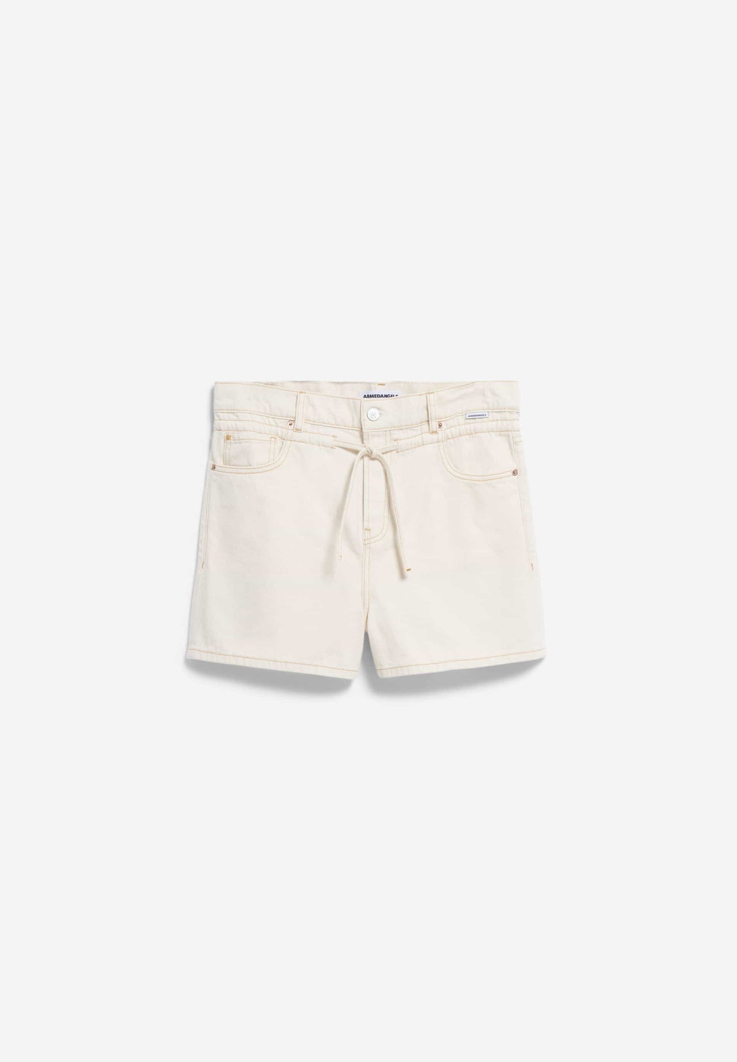 Short en coton biologique | beige "Daafne - undyed"