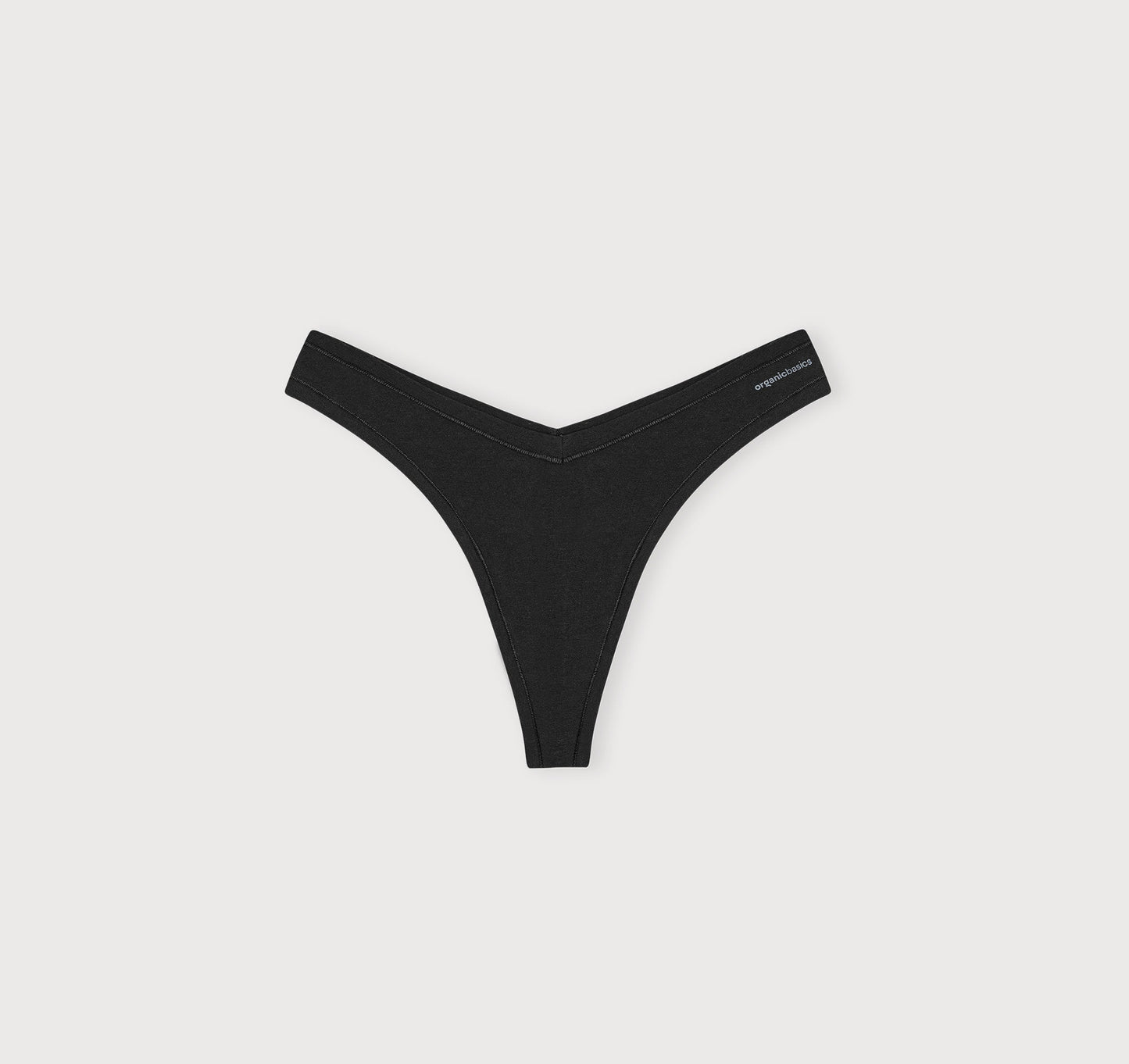 String en coton bio | Noir "flex thong black"