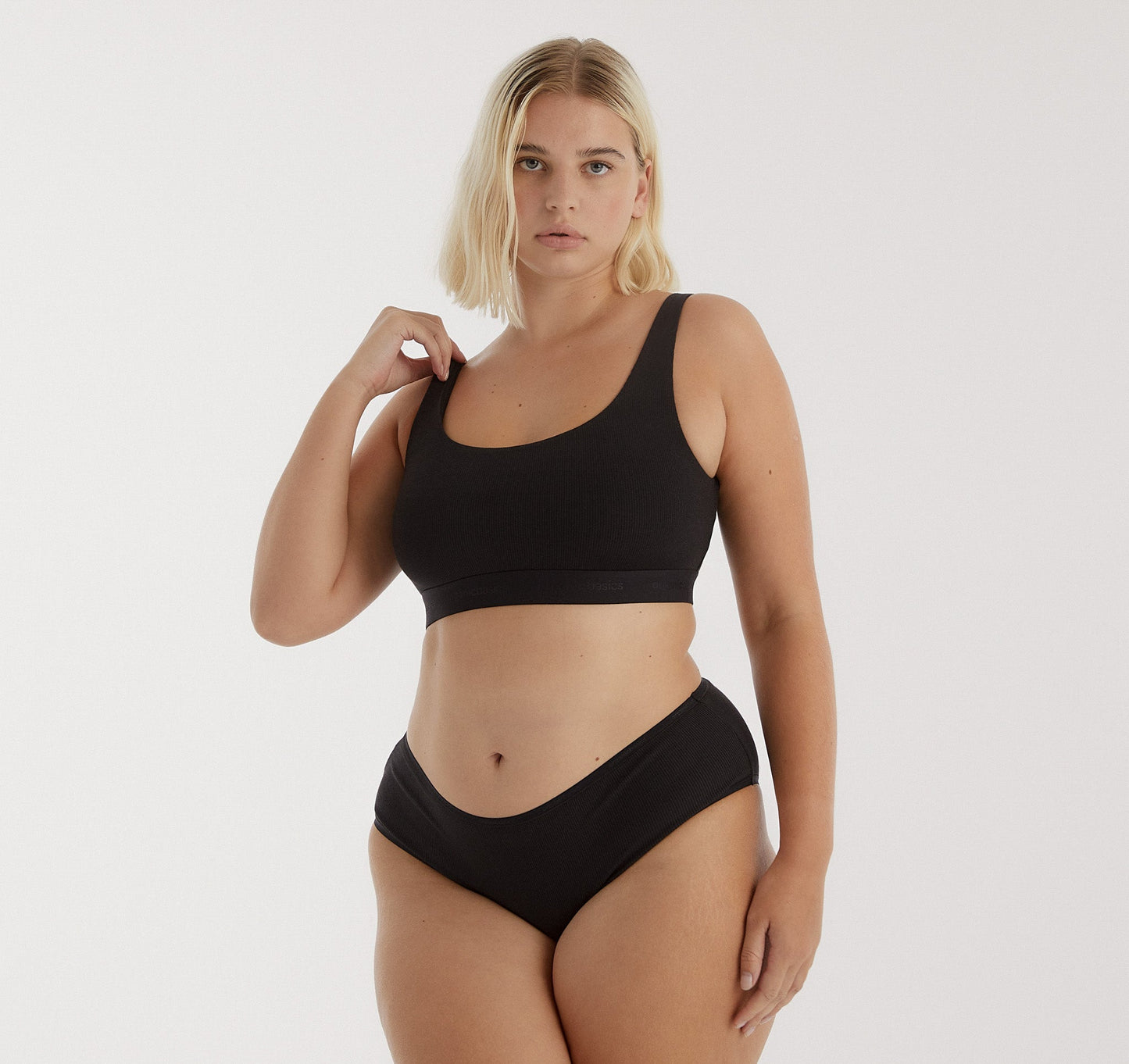 Shorty en coton bio | noir "core shorty black"