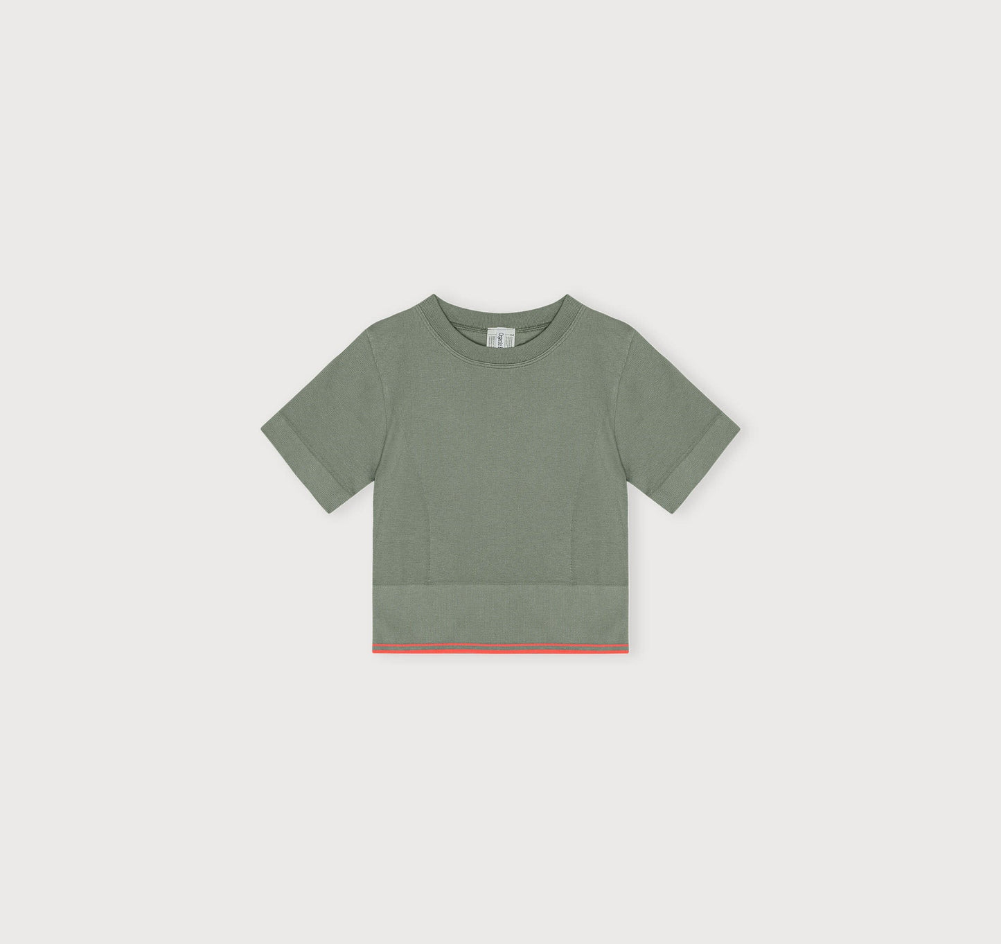 T-shirt maintien léger en ecovero | vert "luxe touch crop tee seaweed"
