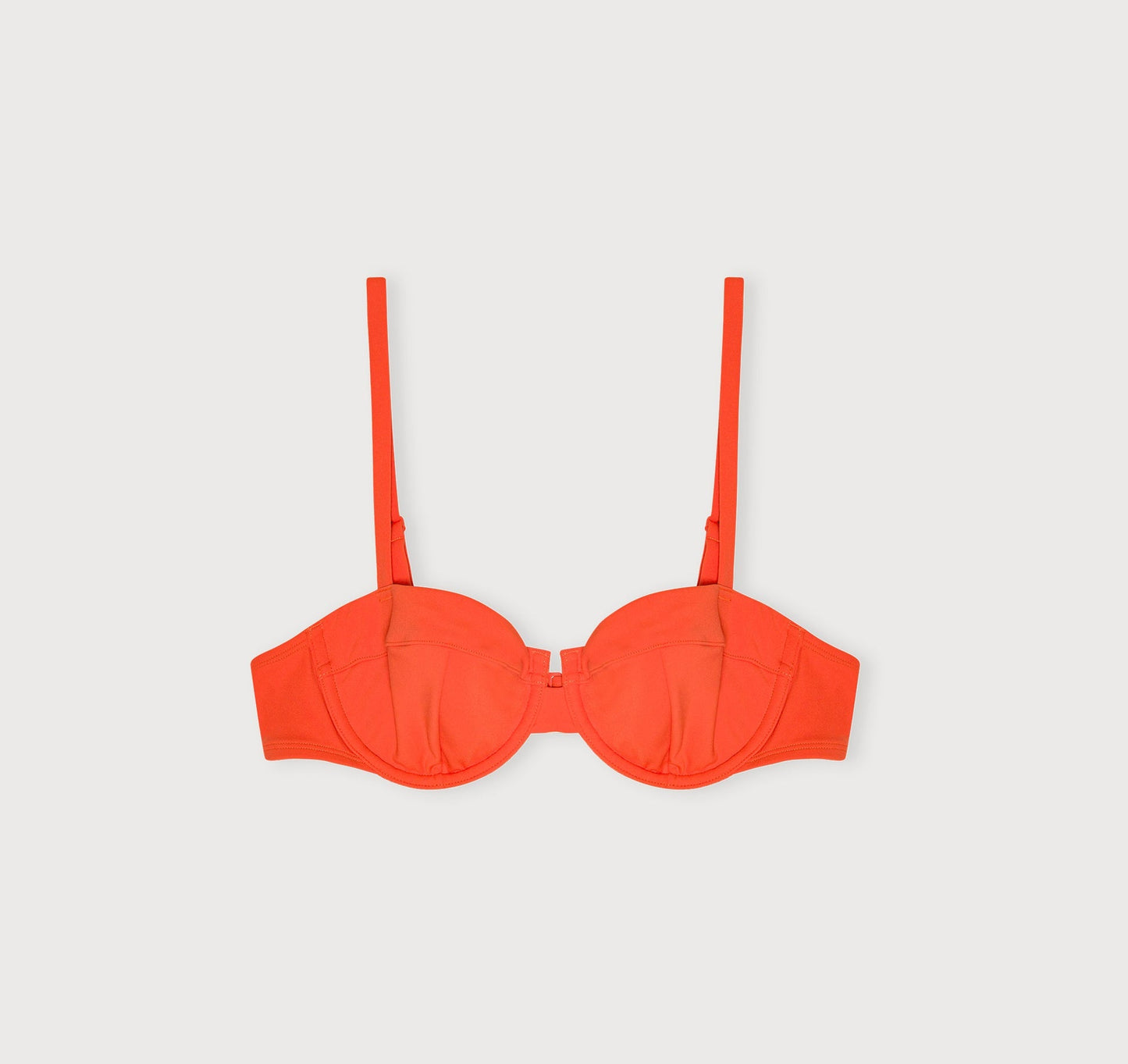 Haut de maillot en matières recyclées | orange "swim underwire bikini top - blood orange"