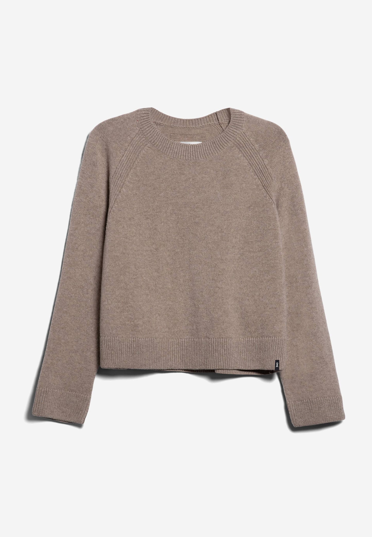 Pull en laine bio et recyclée | Marron "diliriaa reglana dark caramel melange"