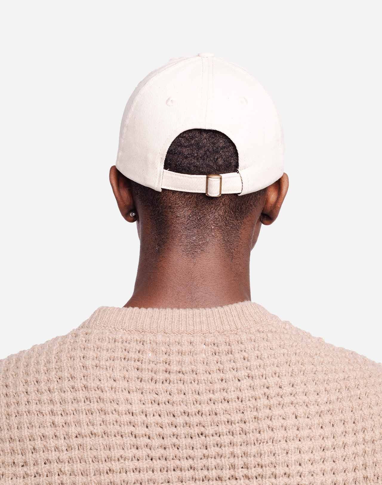 Casquette en coton bio | écru "six pannel slow life"