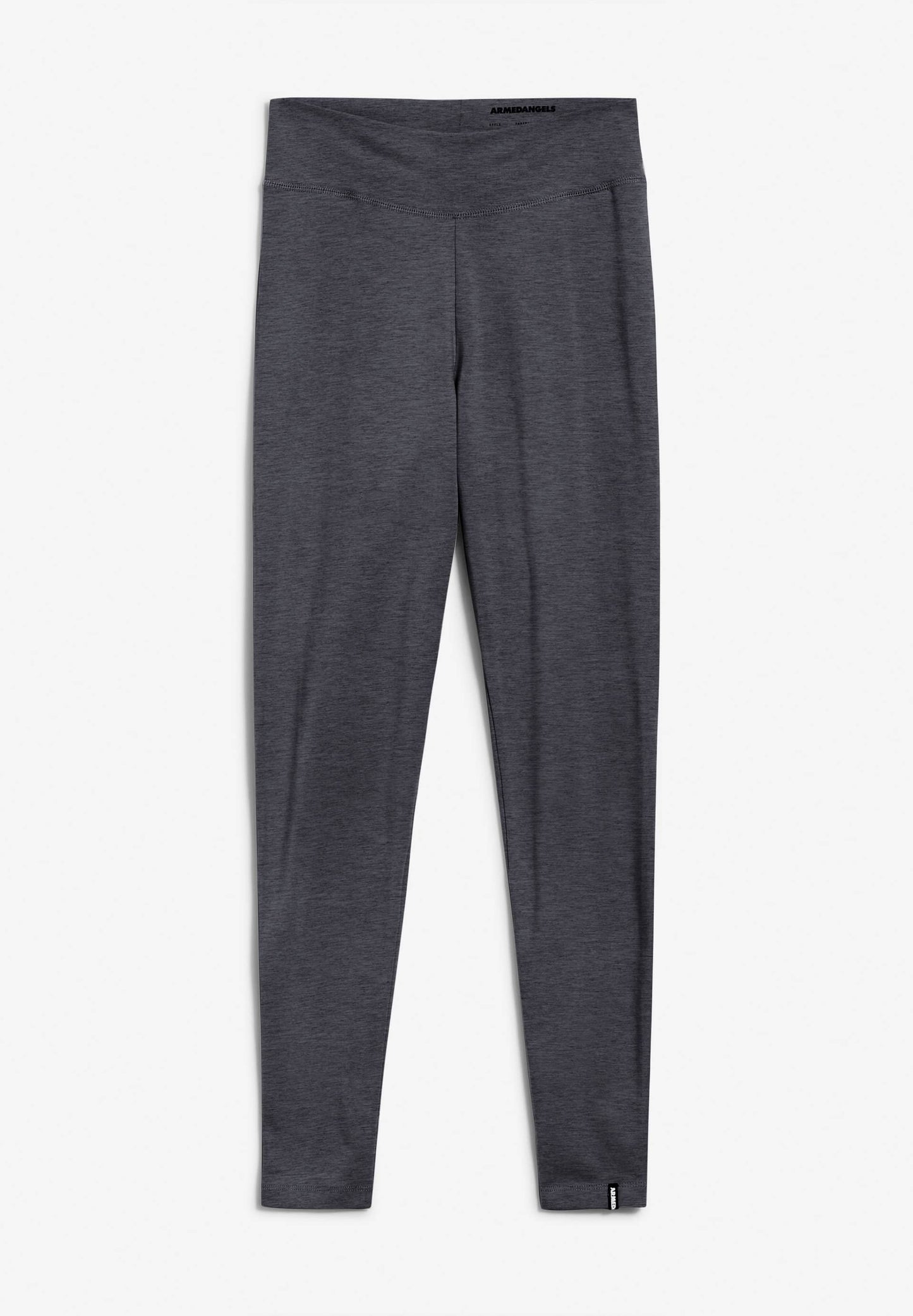 Legging gris en coton bio - Faribaa logo grey melange