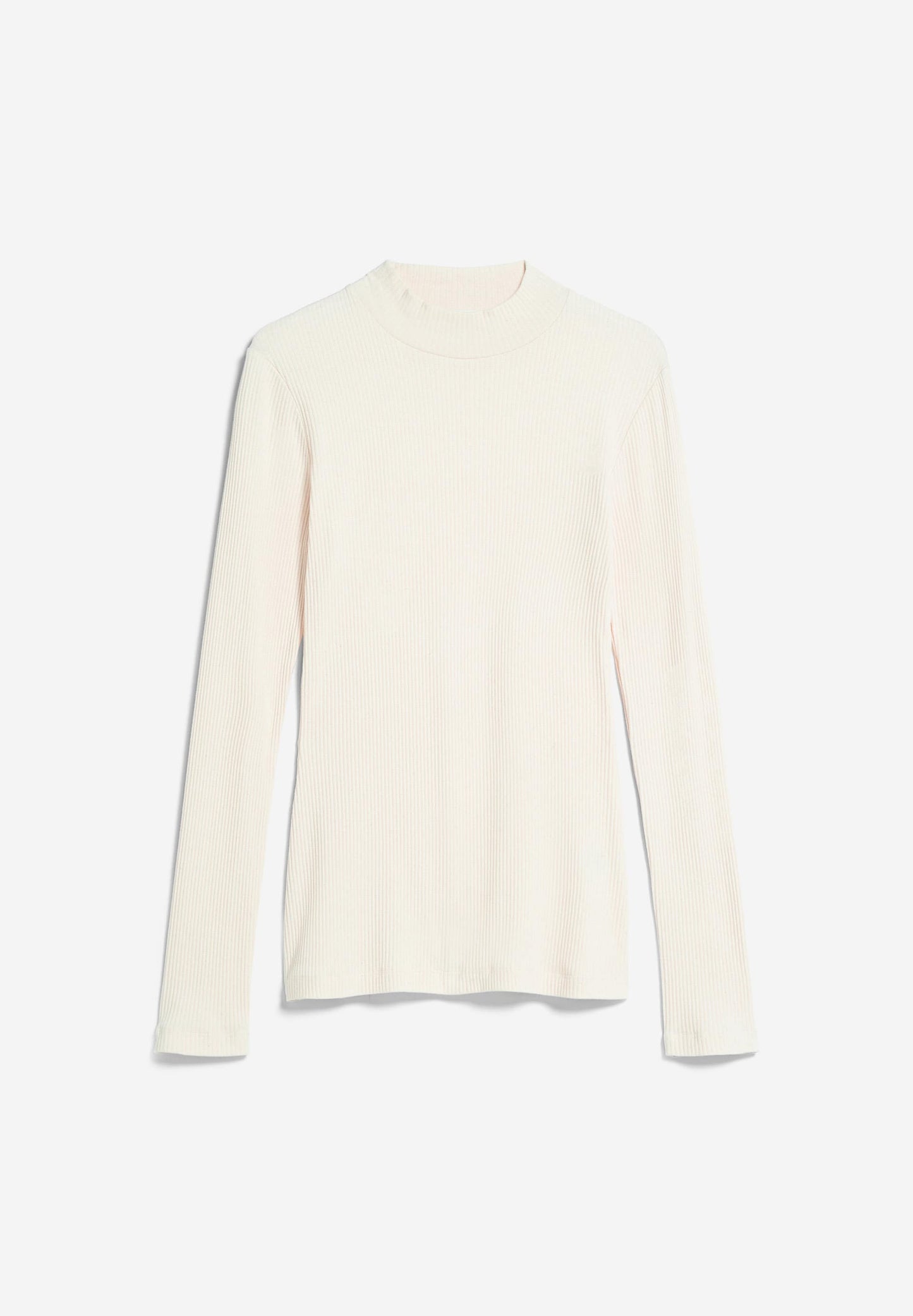Sous-pull côtelé en coton bio | Écru "fatimaa undyed"
