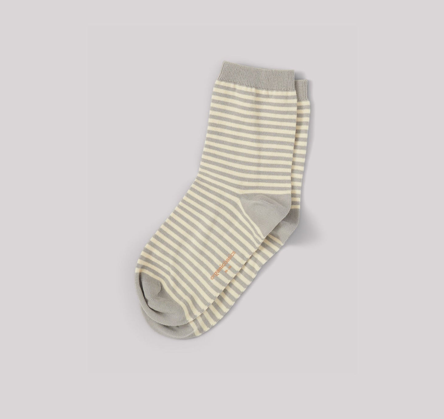 Chaussettes rayées grises en coton bio - Color Striped Socks grey