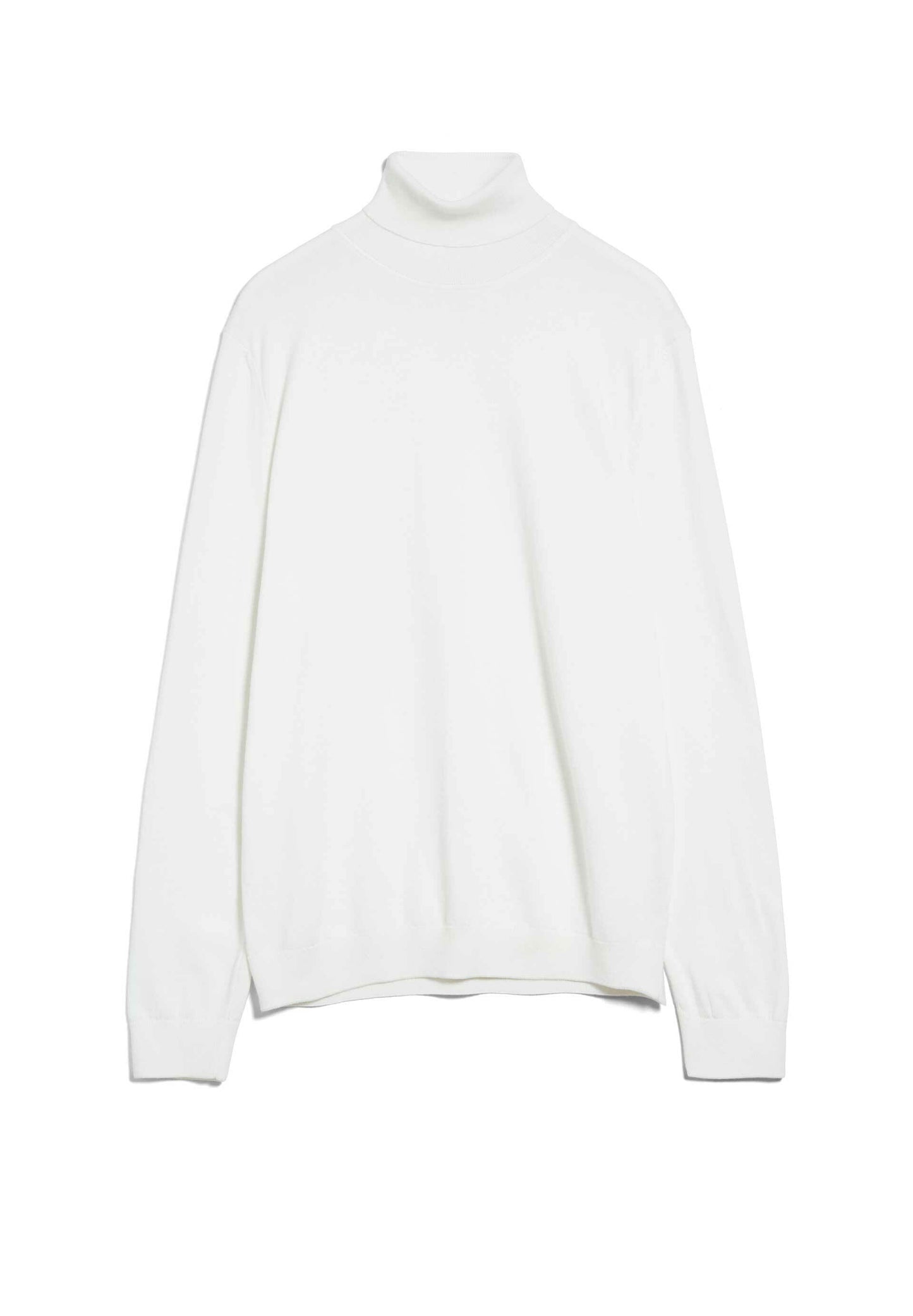 Pull col roulé blanc en coton bio - glaan snow white