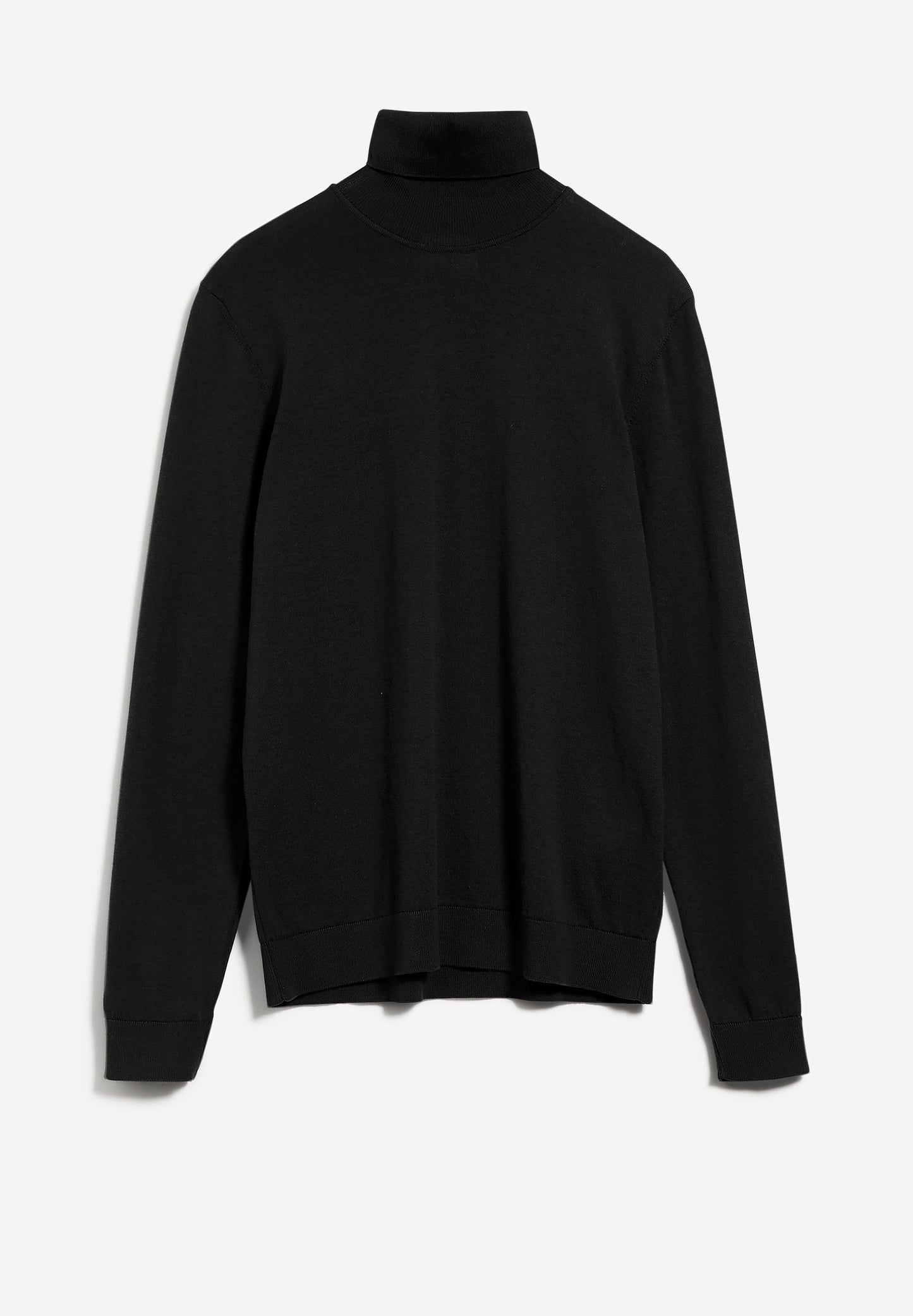 Pull col roulé en coton bio | Noir "glaan black"