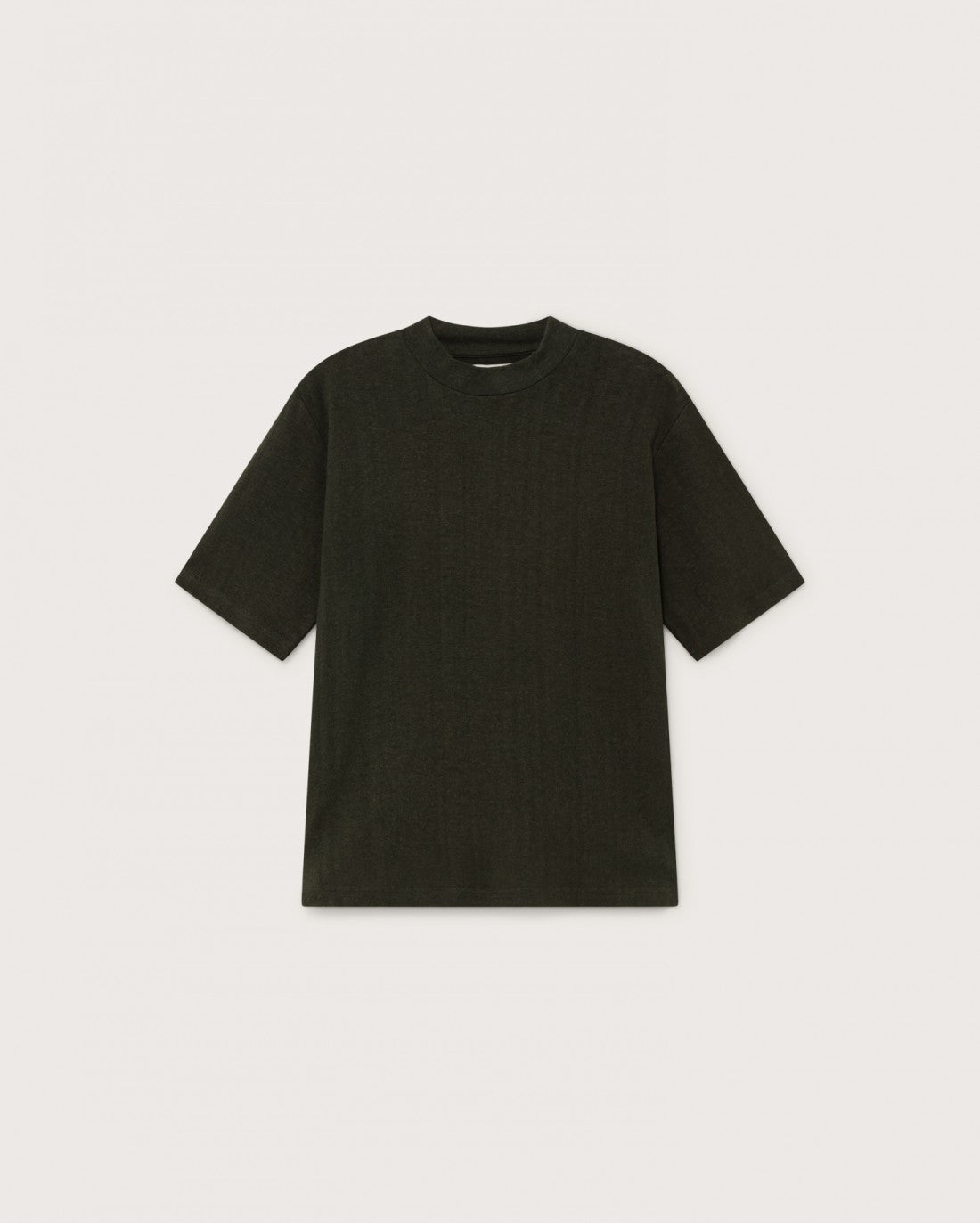 T-shirt ample vert forêt en chanvre et coton bio - Aidin