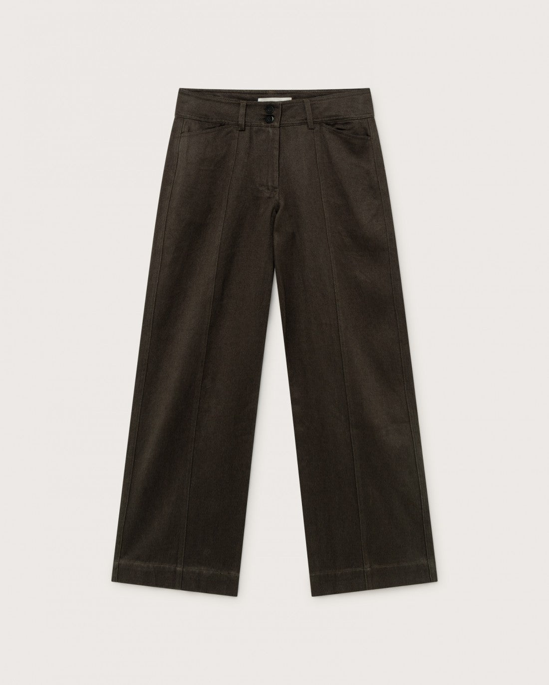Pantalon large vert kaki en chanvre et coton bio - Kupalo