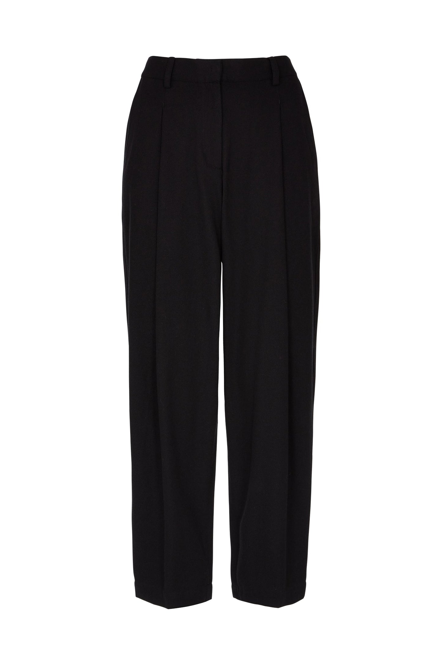Pantalon à pinces noir en coton bio - Helka