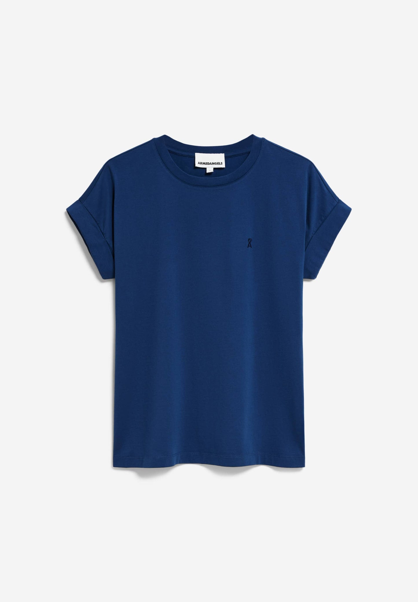 T-shirt en coton bio | bleu "idaara faded indigo"