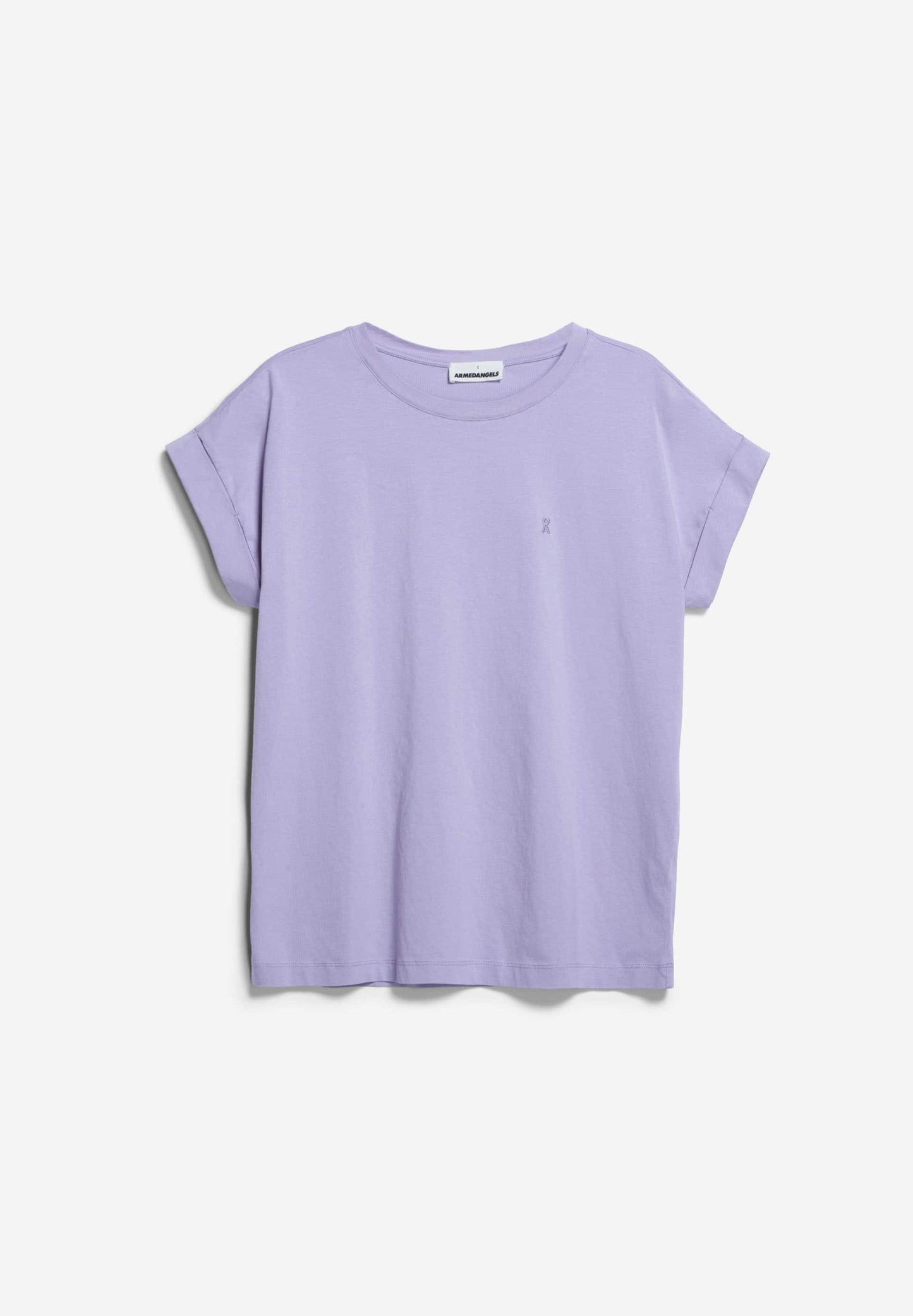 T-shirt en coton bio | Violet "idaara light purple stone"
