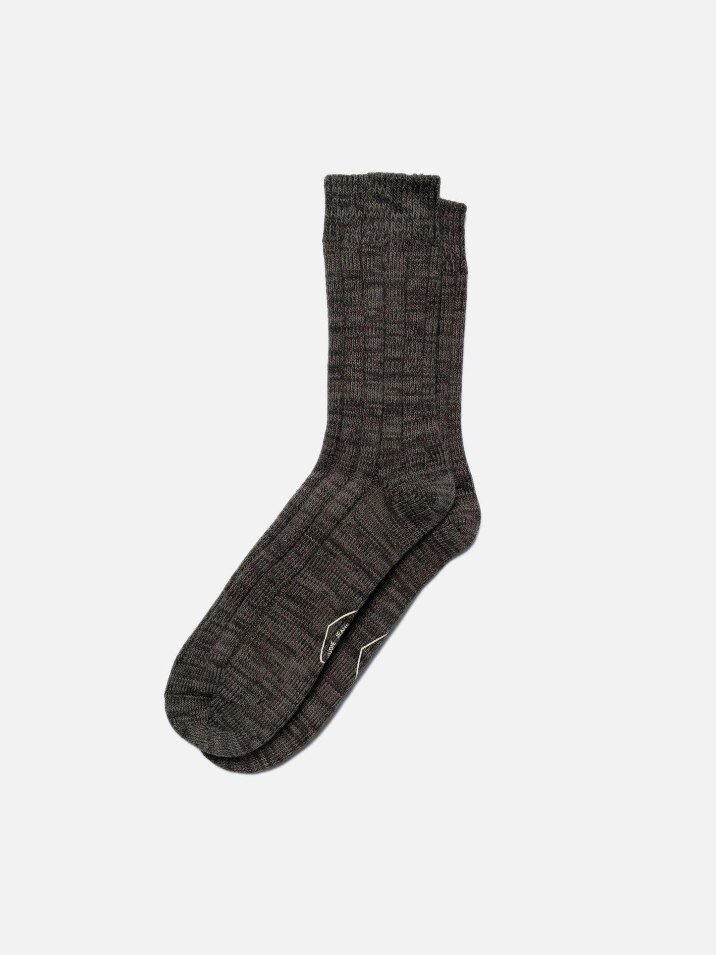 Chaussettes en coton bio | gris "men rib socks antracite"
