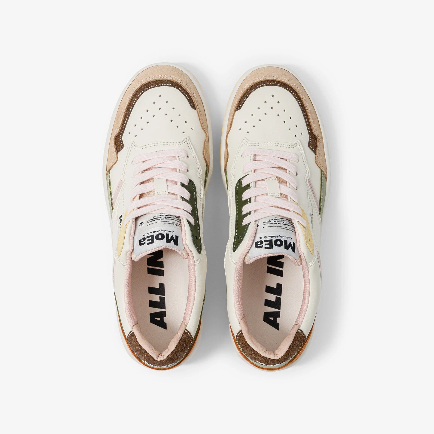Baskets vegan | multicolore "gen1 - all-in pastel leaf "