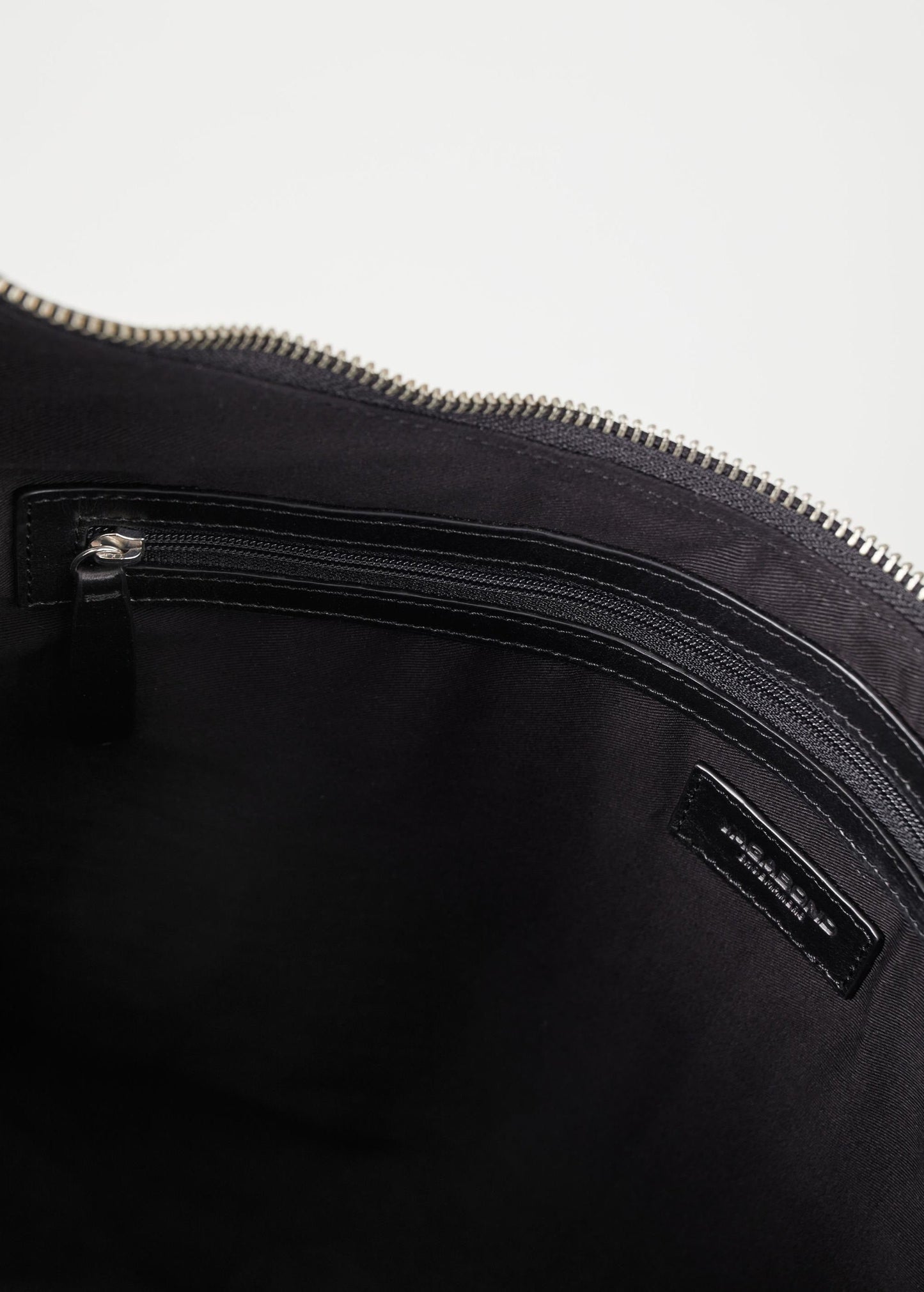 Sac cabas en cuir certifié | noir "hilo"