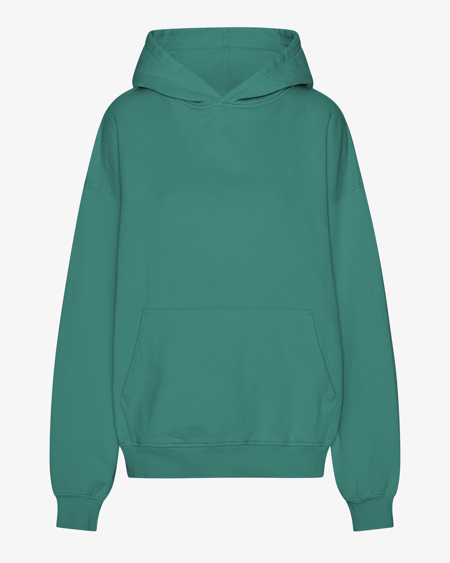 Sweat à capuche oversize en coton bio | vert "pine green"