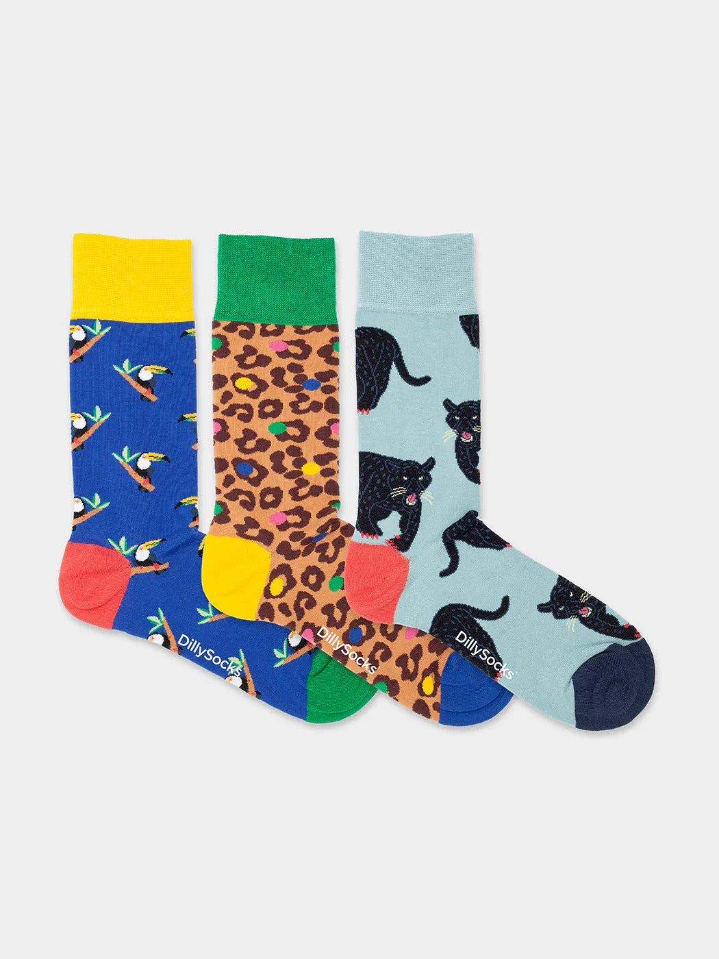 Pack 3 paires de chaussettes en coton bio | multicolore "exotic trio"