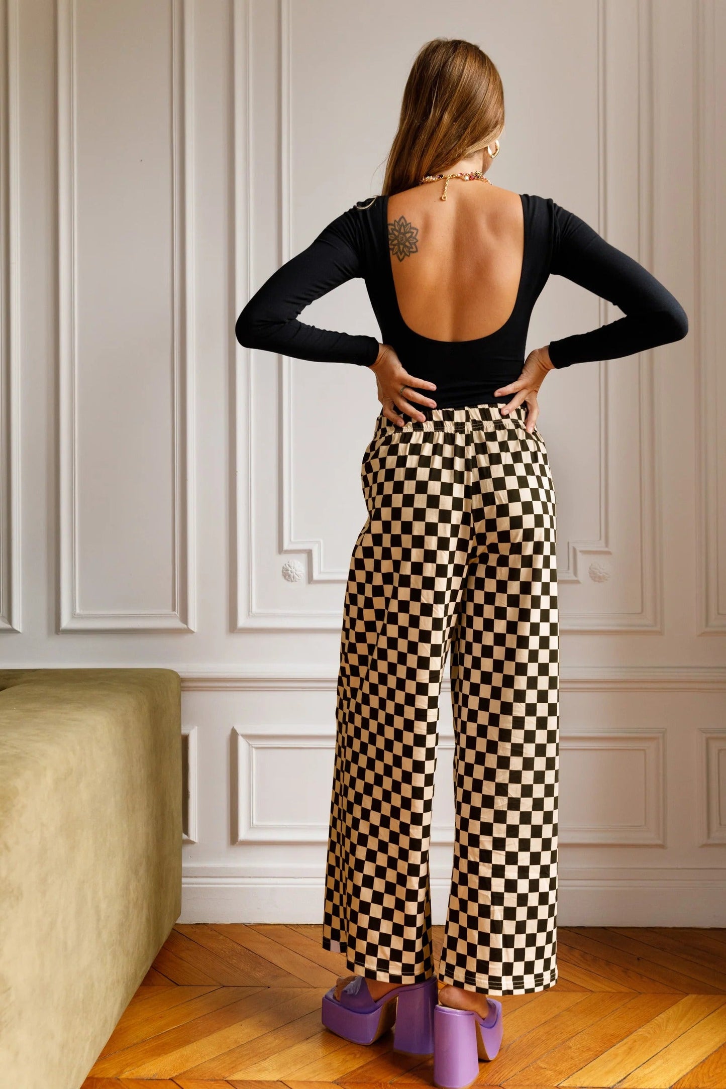 Body en coton bio | Noir