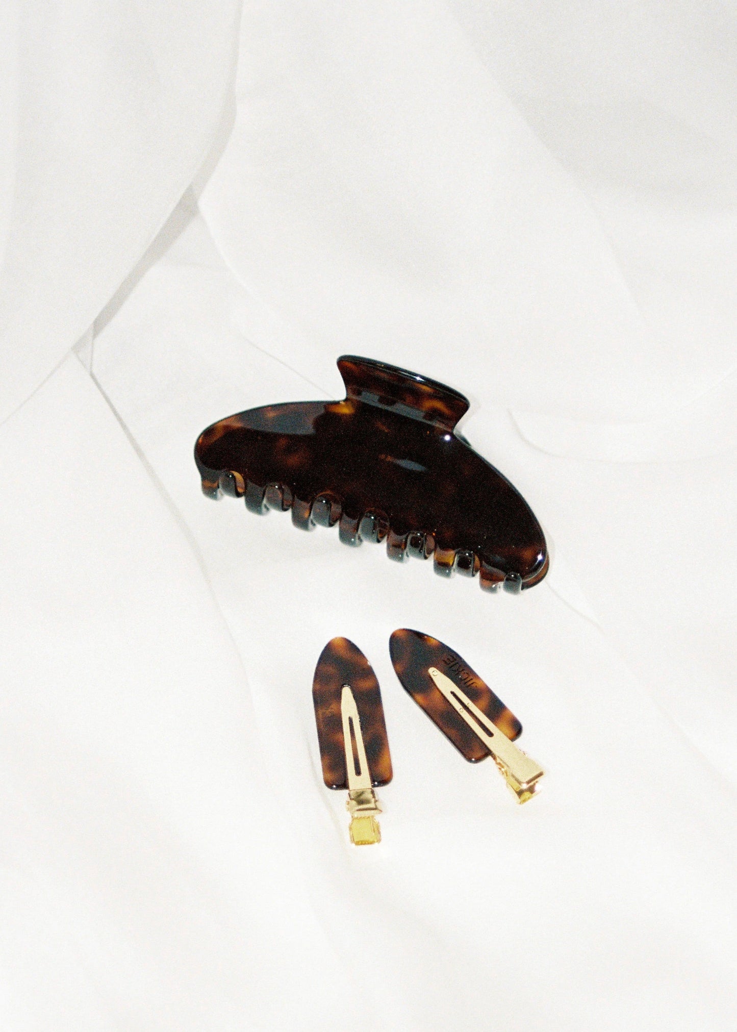 Barrettes make-up | marron "coffret barrettes x2 - ecaille"