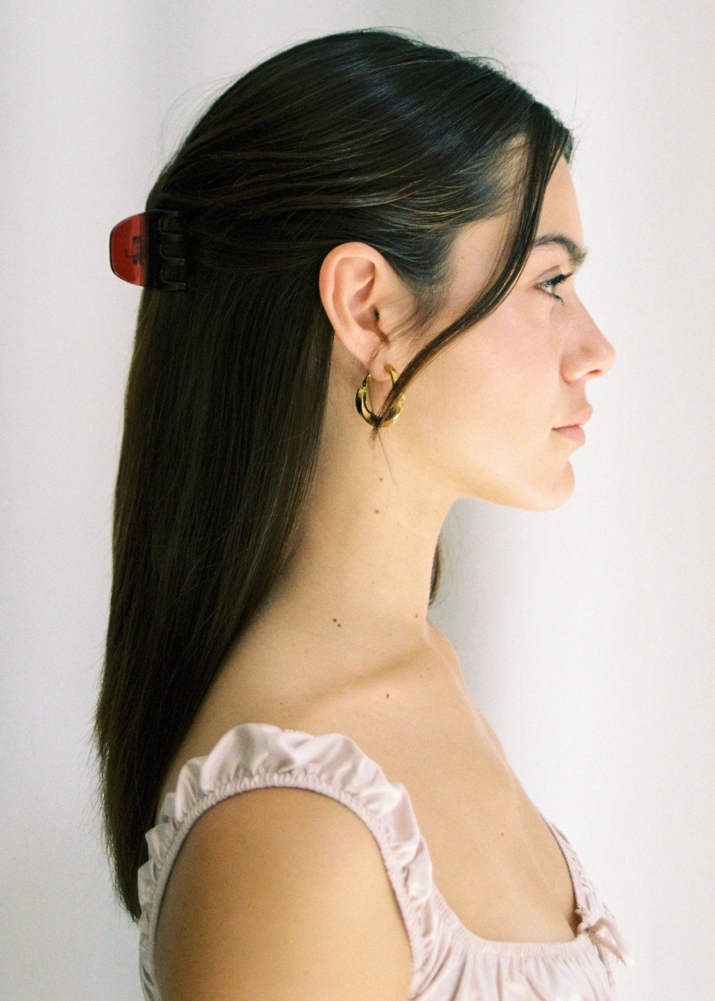 Pince à cheveux en matériaux recyclés | bordeaux "mini nova - cherry"