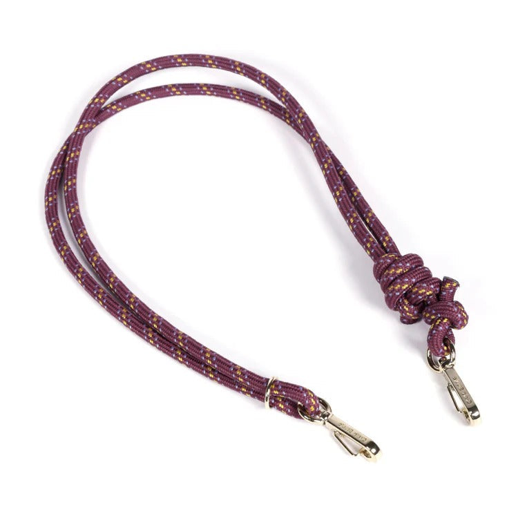 Sac à bandoulière en cuir certifié | prune "essence stitch prune"