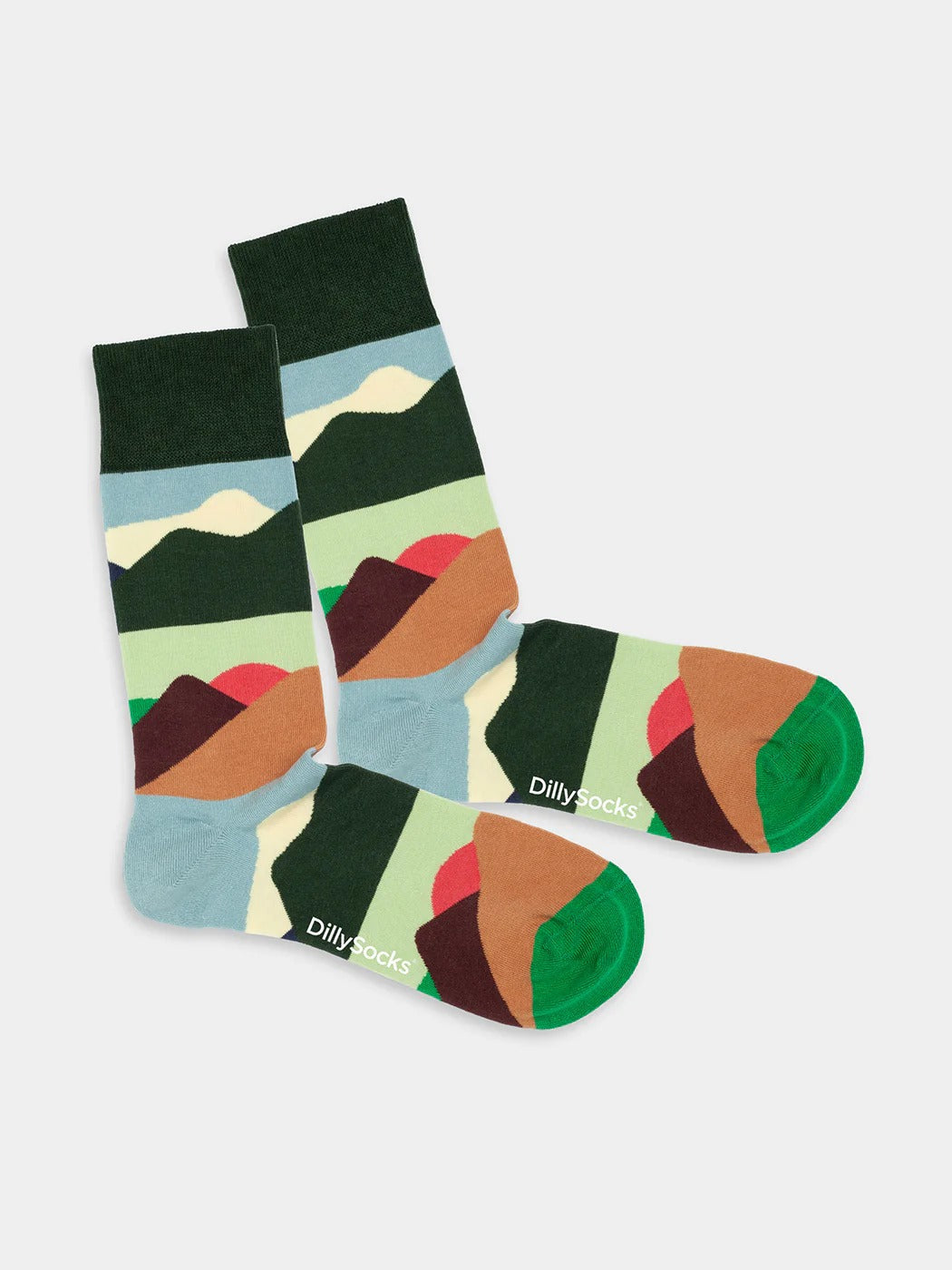 Chaussettes en coton bio | multicolore "mountain peaks"