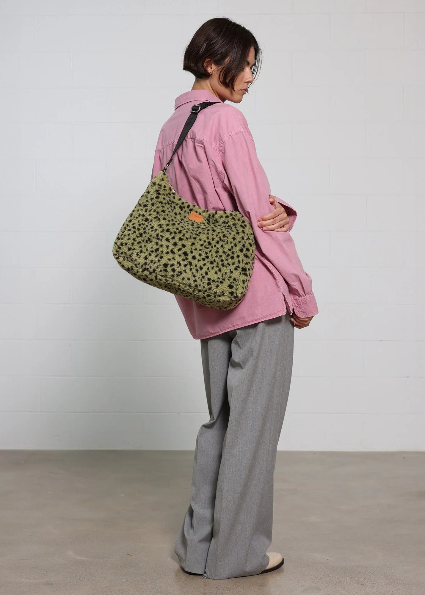 Sac épaule en matières recyclées | vert "olivia hobo bag - olivia"