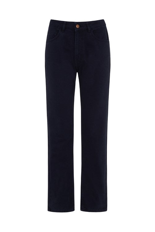 Pantalon bleu en twill - irena