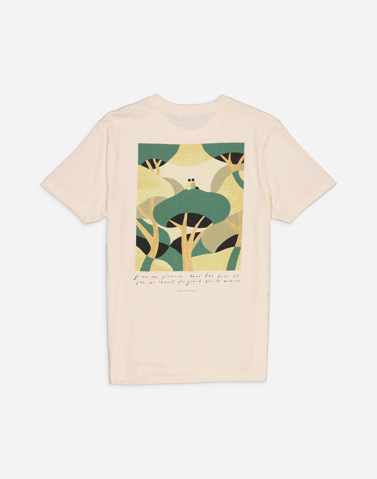 t-shirt en coton bio | écru "contemplation"