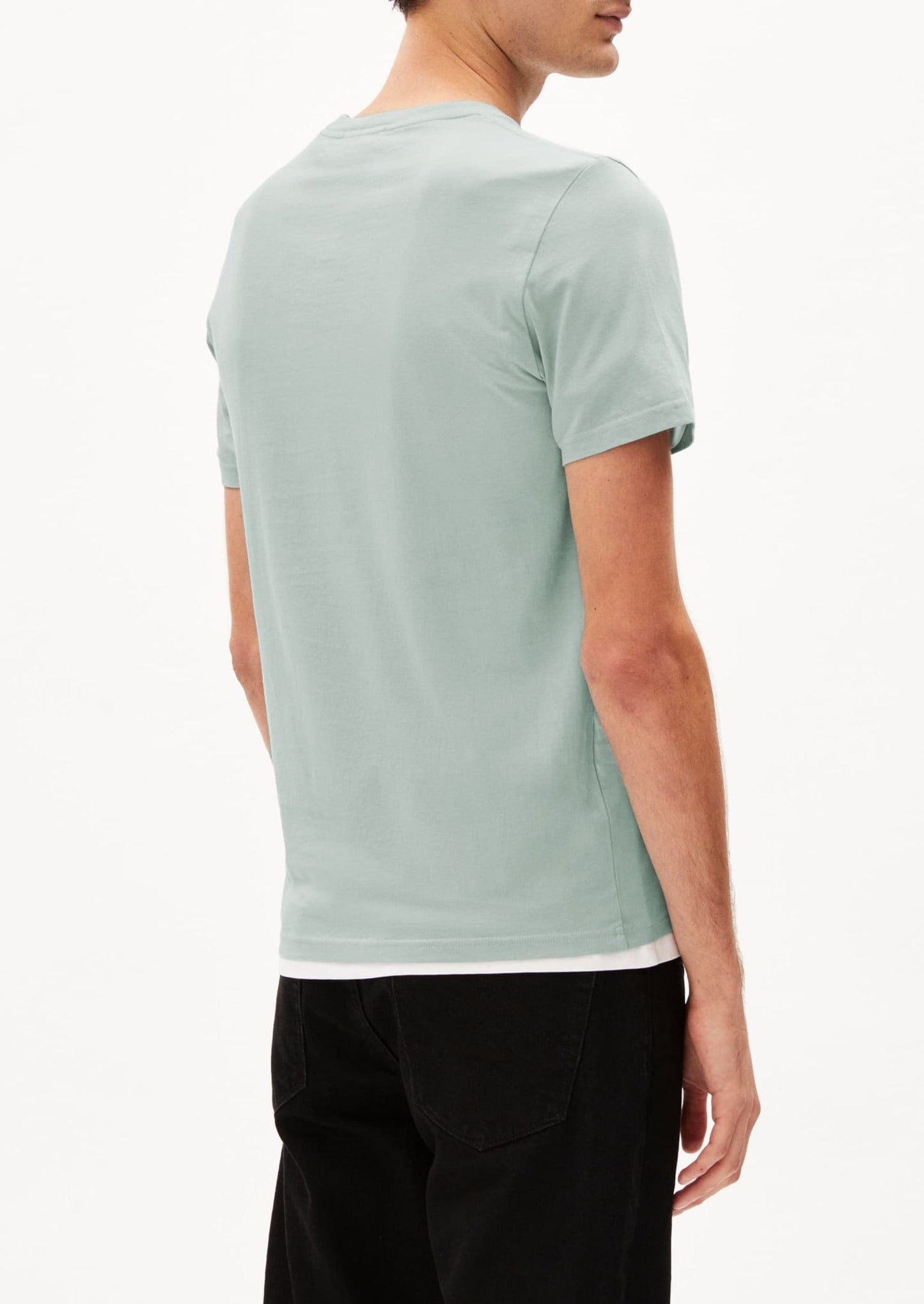 T-shirt en coton bio | Bleu clair "jaames morning dew"